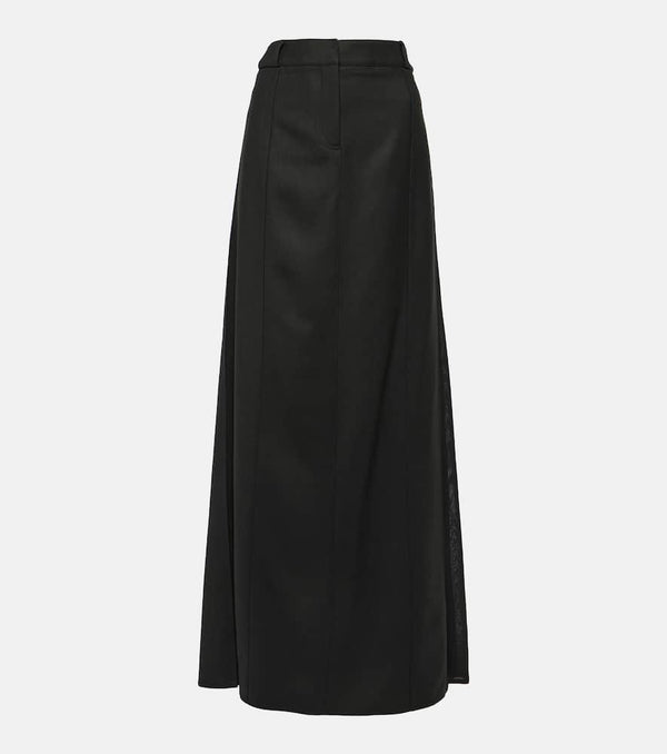 Victoria Beckham Wool-blend maxi skirt