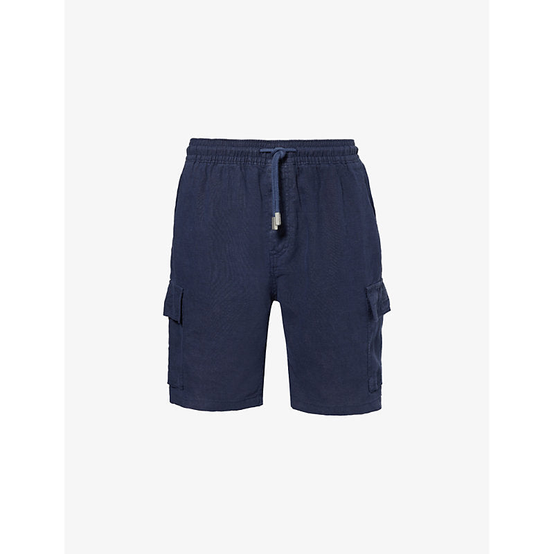 Vilebrequin Baie drawstring-waist linen shorts