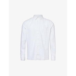 Vilebrequin Caroubis logo-embroidered linen shirt