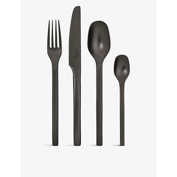 Villeroy & Boch Manufacture Rock 16-piece stainless-steel cutlery set