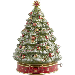 Villeroy & Boch Toy's Delight Christmas tree with musical clock 33cm | LYBSTORE