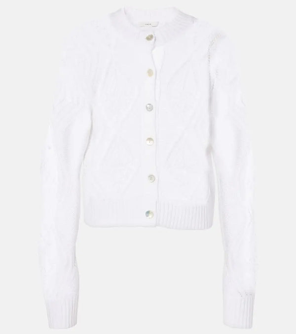 Vince Cropped cotton cardigan