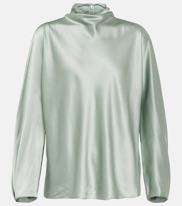 Vince Draped silk blouse