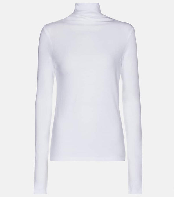 Vince Essentials cotton turtleneck top