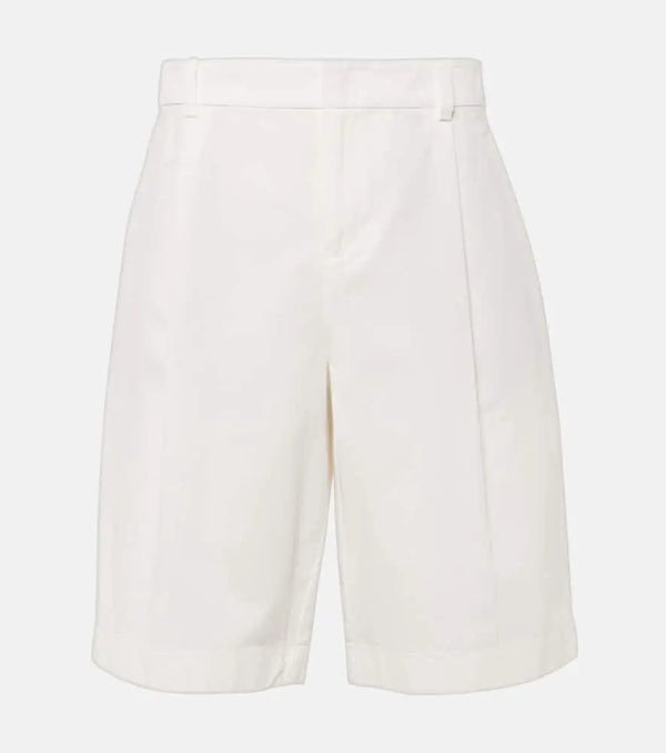 Vince High-rise cotton shorts