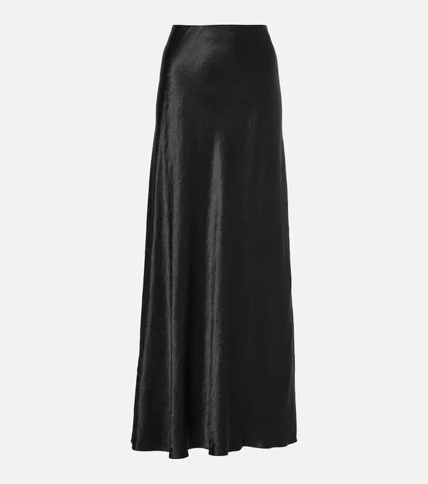 Vince High-rise satin maxi skirt | LYBSTORE