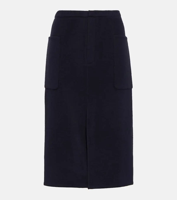 Vince High-rise wool-blend pencil skirt | LYBSTORE