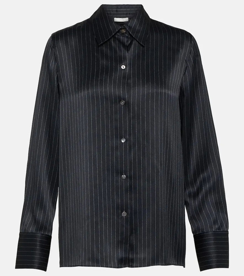 Vince Pinstripe silk shirt