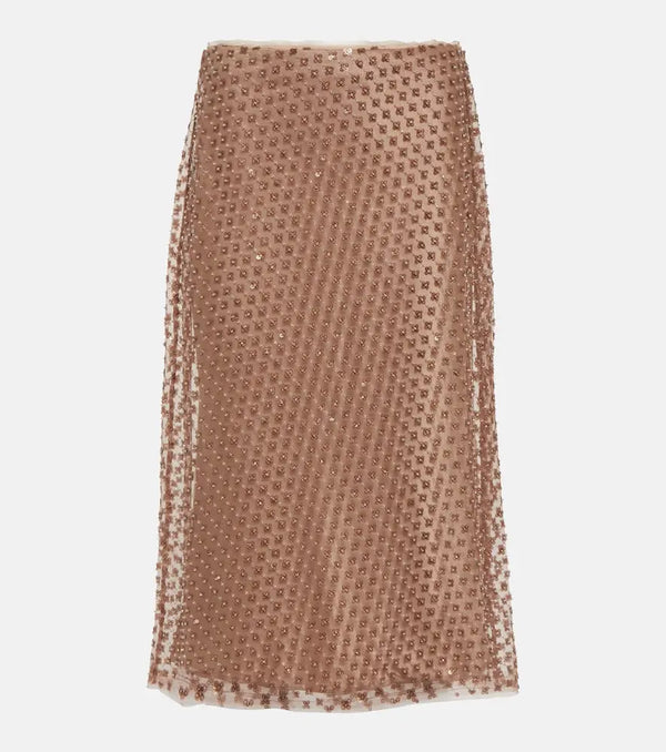 Vince Sequined slip skirt | LYBSTORE