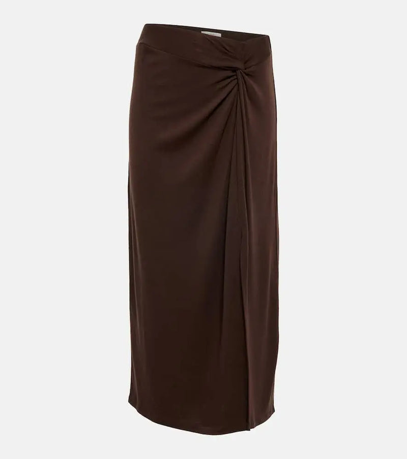 Vince Side Twist midi skirt