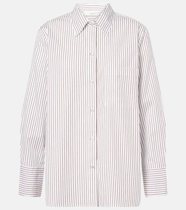 Vince Striped cotton poplin shirt