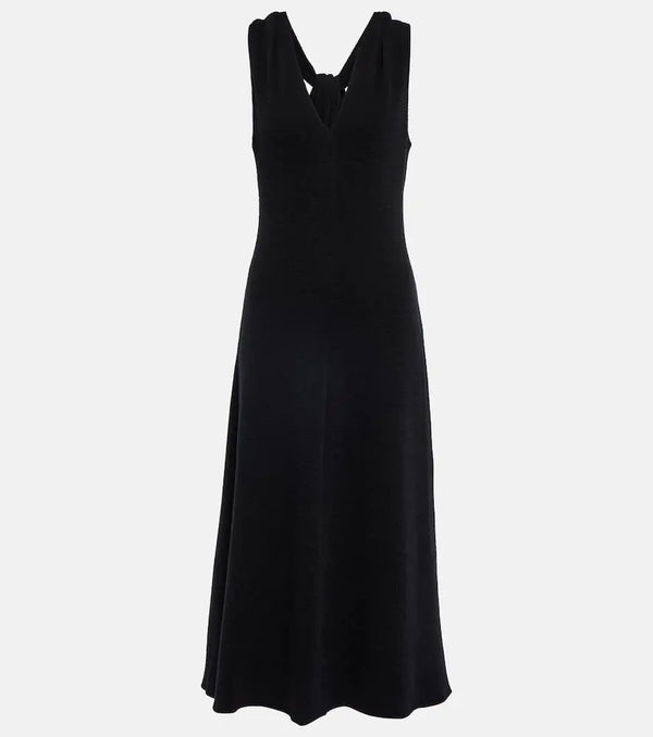 Vince Twisted back wool-blend halter dress | LYBSTORE