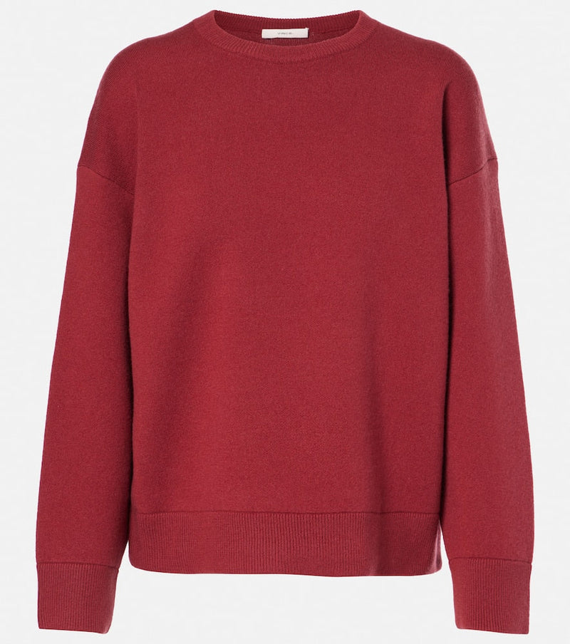 Vince Wool, cotton and cashmere-blend sweater