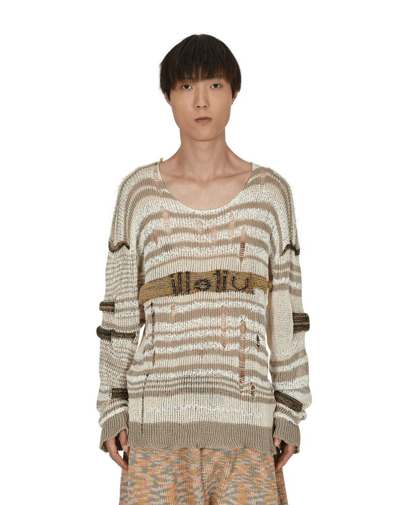 Vitelli Chaga Reverse Logo Stitch Sweater Multicolor