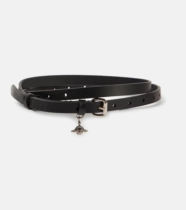 Vivienne Westwood Alex embellished leather belt | LYBSTORE