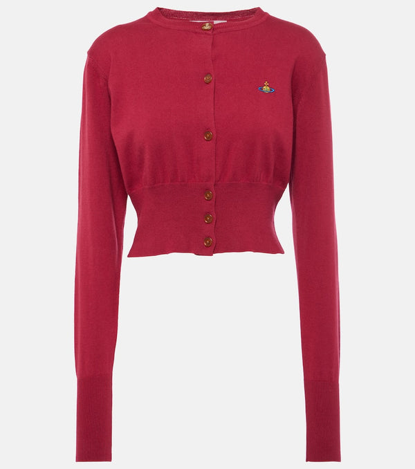 Vivienne Westwood Bea cropped cotton and cashmere cardigan