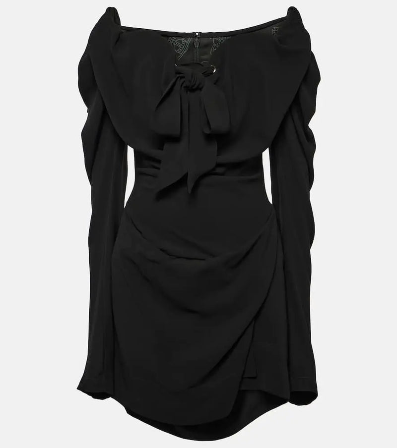 Vivienne Westwood Bow-detail draped minidress