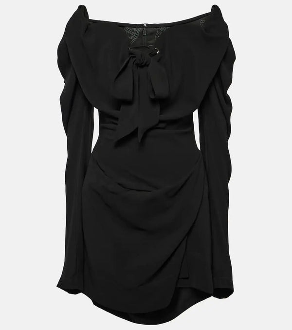 Vivienne Westwood Bow-detail draped minidress | LYBSTORE