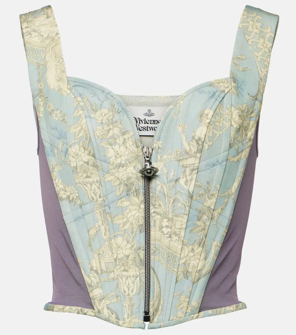 Vivienne Westwood Classic paneled toile de Jouy corset | LYBSTORE