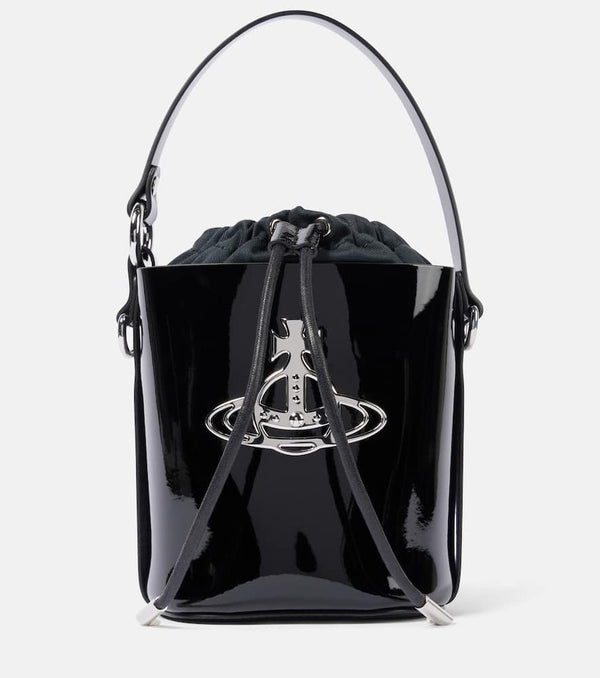 Vivienne Westwood Daisy Small patent leather bucket bag | LYBSTORE