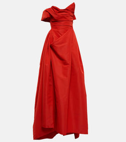 Vivienne Westwood Draped off-shoulder satin gown