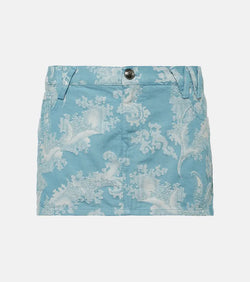 Vivienne Westwood Foam jacquard denim miniskirt