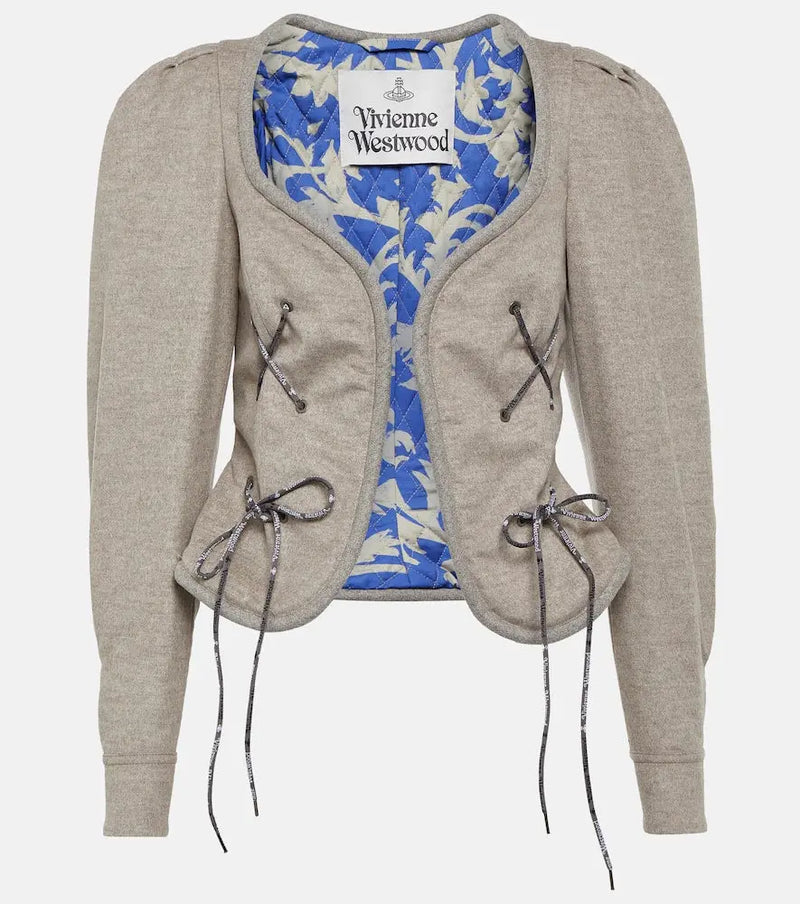 Vivienne Westwood Gexi Spencer wool-blend jacket | LYBSTORE