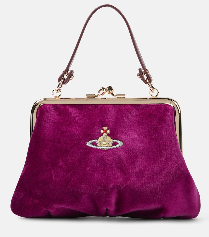 Vivienne Westwood Granny Frame Orb velvet tote bag