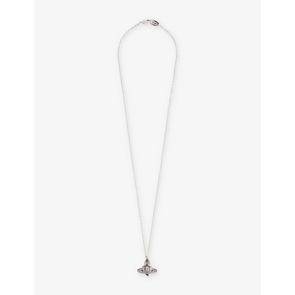 Vivienne Westwood Heart crystal-embellished brass necklace