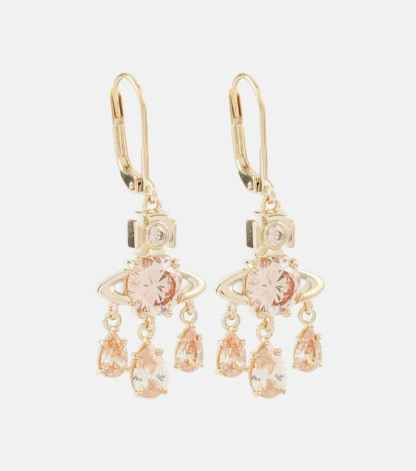 Vivienne Westwood Joaquina crystal-embellished drop earrings