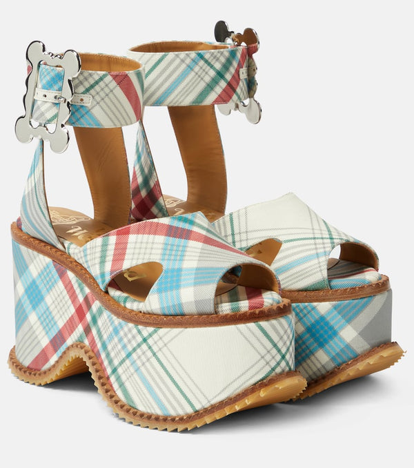 Vivienne Westwood London leather check sandals