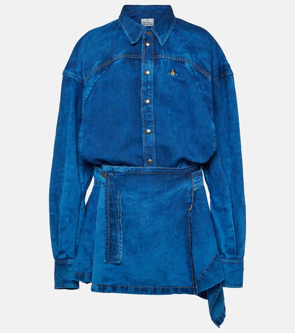 Vivienne Westwood Meghan denim shirt dress | LYBSTORE