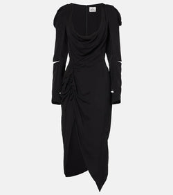 Vivienne Westwood Panther draped midi dress