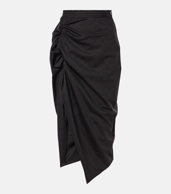 Vivienne Westwood Panther wool midi skirt