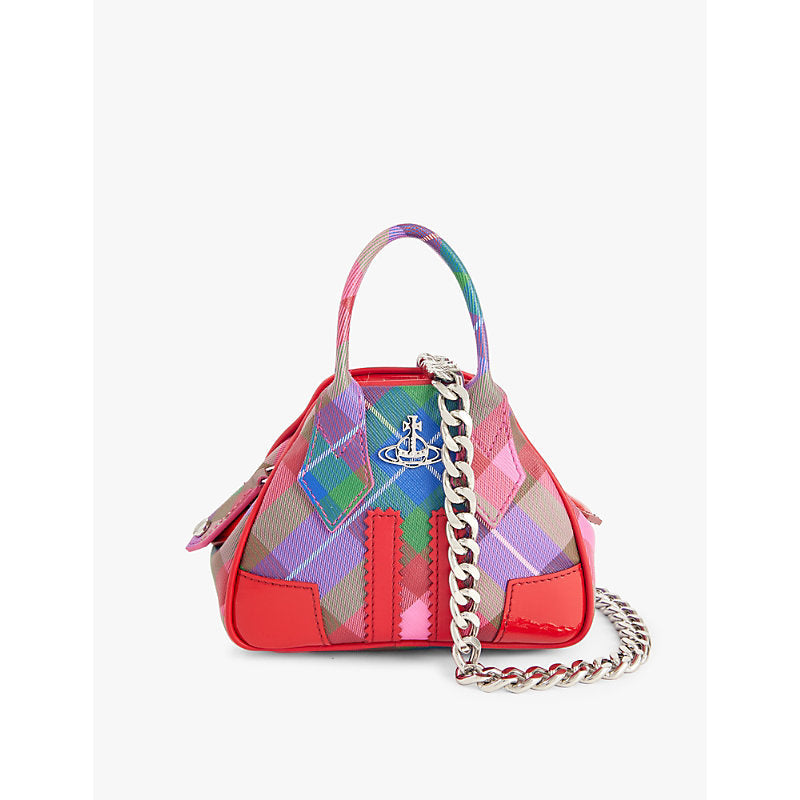  Vivienne Westwood Yasmine mini coated-canvas top-handle bag