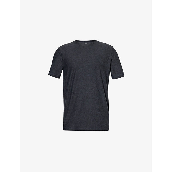 Vuori Strato Tech brand-patch regular-fit stretch-woven T-shirt