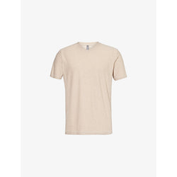 Vuori Strato Tech brand-patch regular-fit stretch-woven T-shirt | LYBSTORE