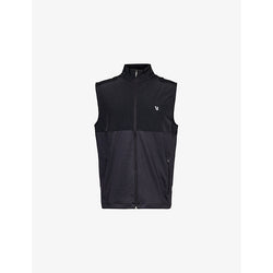 Mens Vuori Sunday Element logo-embroidered stretch-recycled-polyester gilet