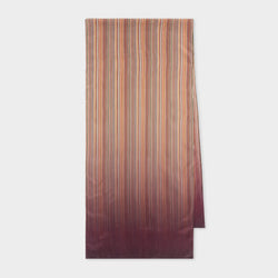 Paul Smith Women's Ombre 'Signature Stripe' Silk Scarf Multicolour