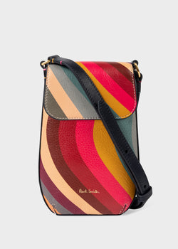 Paul Smith Women's Leather 'Swirl' Phone Pouch Multicolour