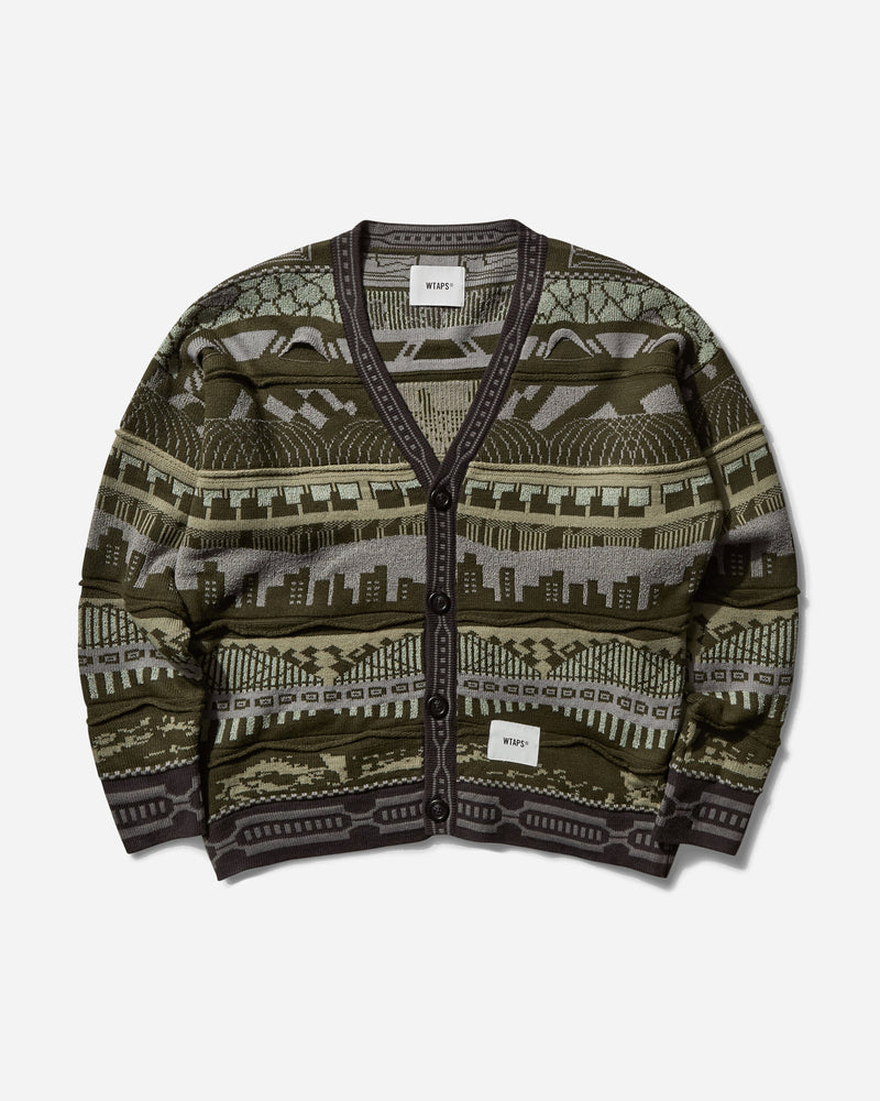 WTAPS Men s Palmer 813 Cardigan Olive Drab