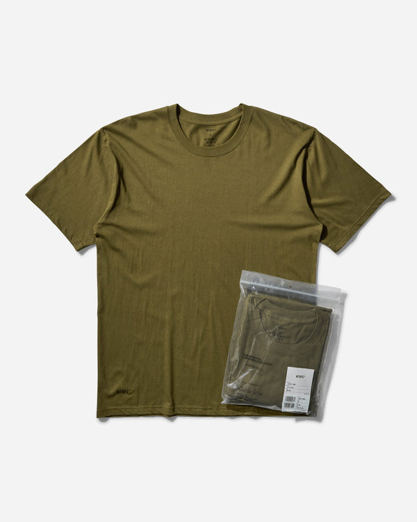 WTAPS Men s Skivvies 3-Pack T-Shirt Olive Drab