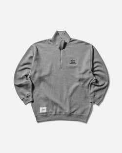 WTAPS Men s Depst Half-Zip Sweatshirt Ash Grey