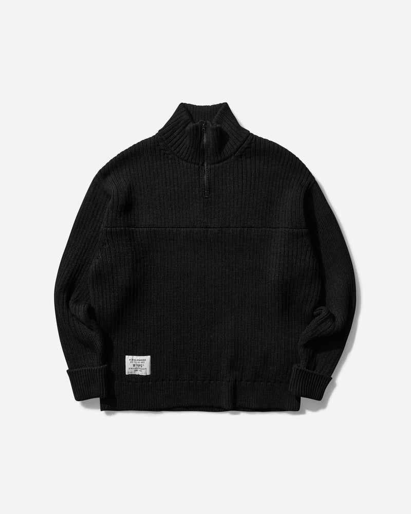 WTAPS Men s Sub Half-Zip Sweater Black