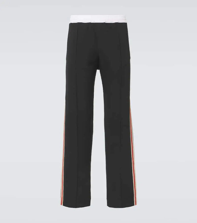 Wales Bonner Rest wool wide-leg track pants | LYBSTORE