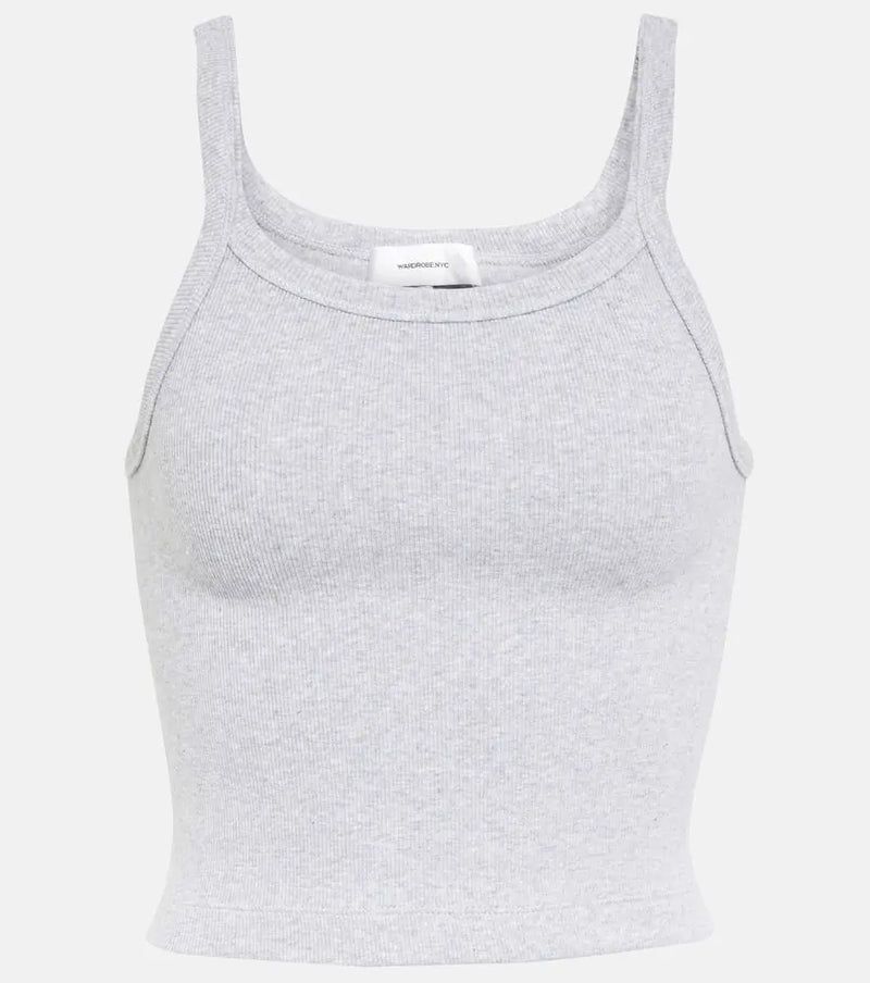 Wardrobe.NYC x Hailey Bieber cotton-blend tank top | LYBSTORE