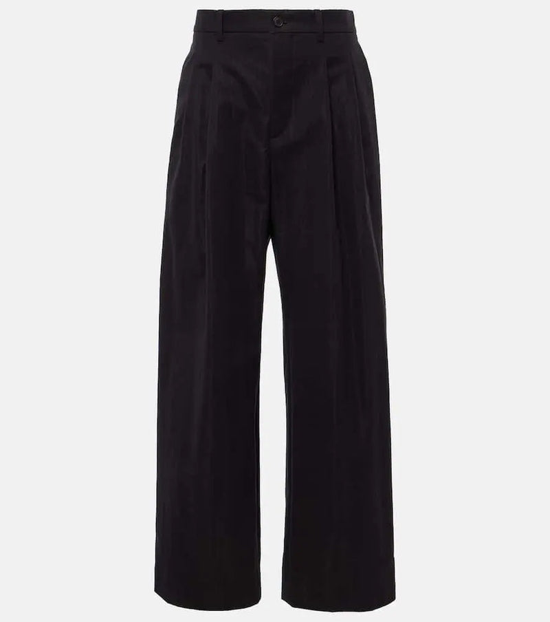 Wardrobe.NYC Cotton-blend drill wide-leg pants | LYBSTORE