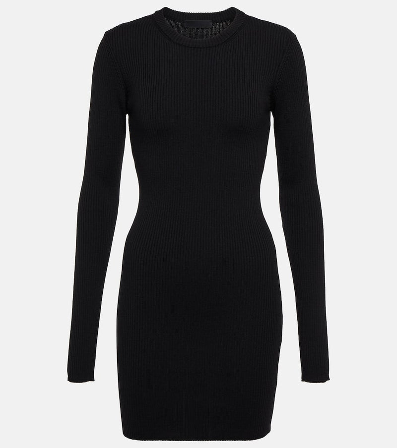 Wardrobe.NYC Rib-knit wool minidress | LYBSTORE