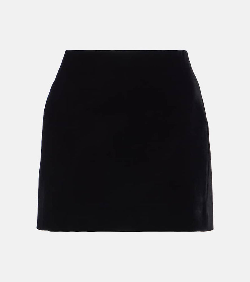 Wardrobe.NYC Velvet miniskirt