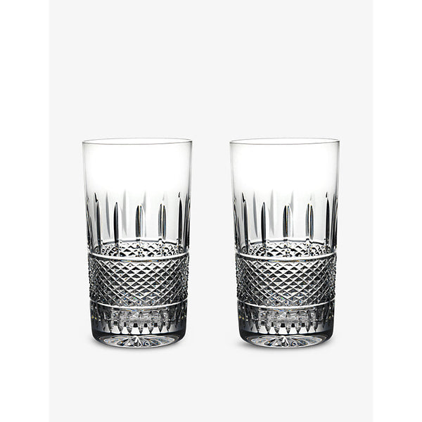 Waterford Irish Lace crystal HiBall glasses set of two